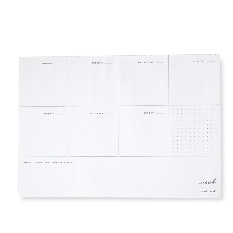 russell+hazel Weekly Notepad - Image 1